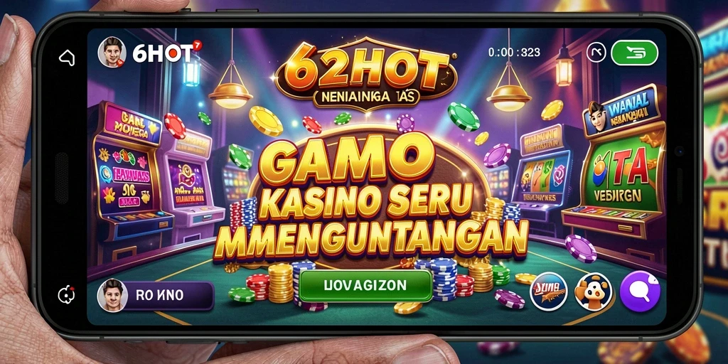 Tampilan menarik dari gameplay Kasino di 62HOT.