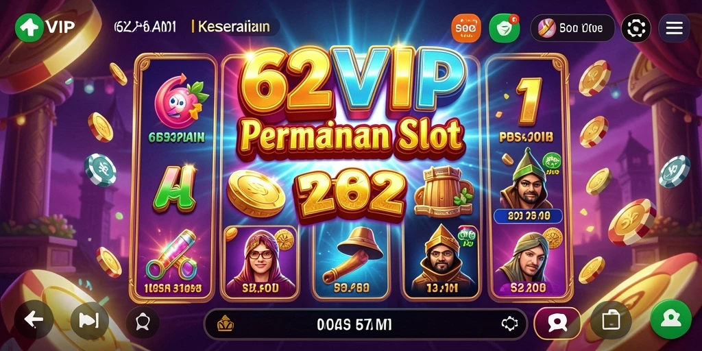 Tampilan gameplay Slot yang menarik di 62VIP.