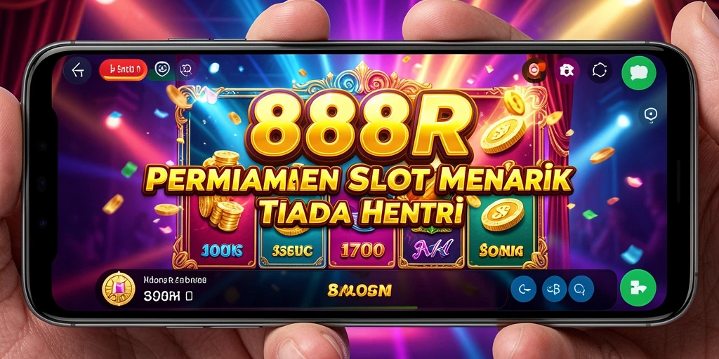 Tampilan screenshot dari gameplay Slot 888R yang seru dan penuh warna.
