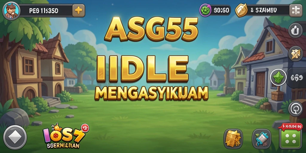 Tampilan gameplay <strong>ASG55</strong>, menunjukkan karakter dalam aksi Idle yang seru.