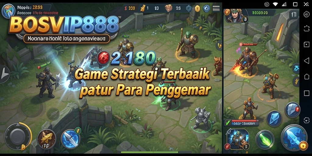 Tangkapan layar gameplay <strong>BOSVIP88</strong> menampilkan strategi pertempuran yang intens dan mendebarkan.