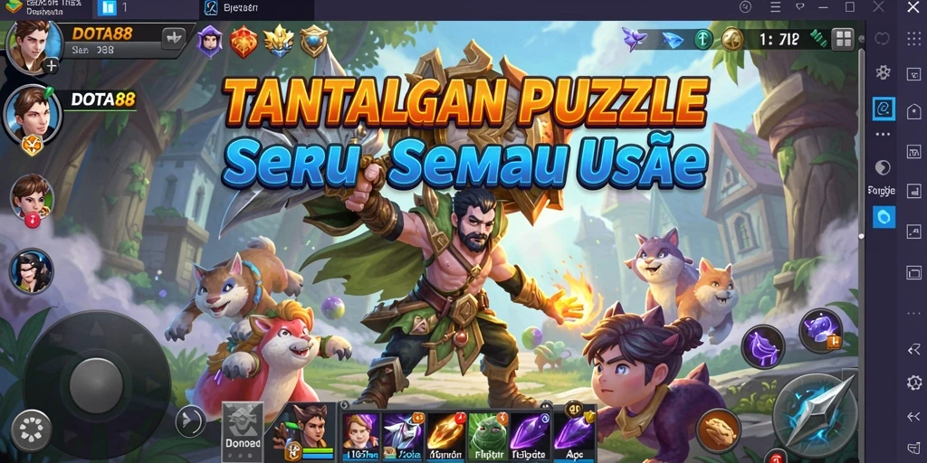 Screenshot DOTA88 menampilkan gameplay seru dengan puzzle yang menantang.
