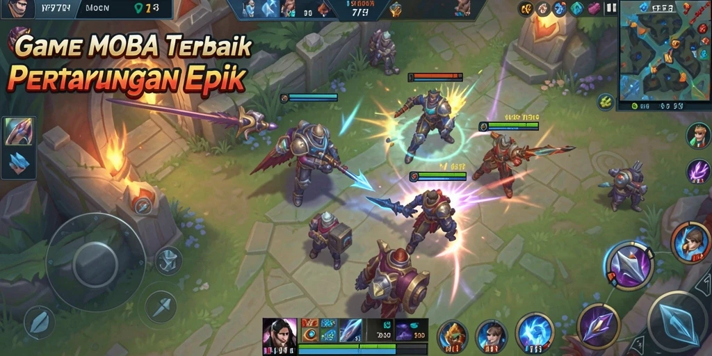 Tangkapan layar gameplay F7F7 yang menampilkan pertempuran seru antar pemain.