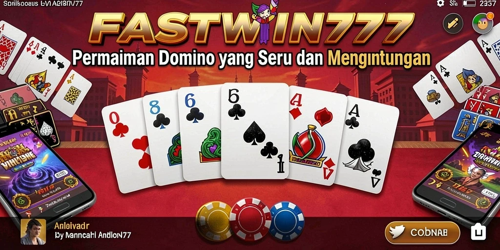 Tampilan gameplay seru permainan Domino di FASTWIN77.