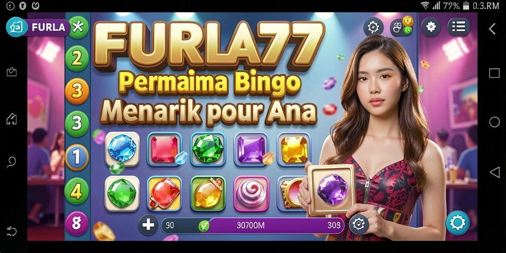 Tampilan gameplay seru FURLA77 menunjukkan momen seru dalam permainan Bingo.