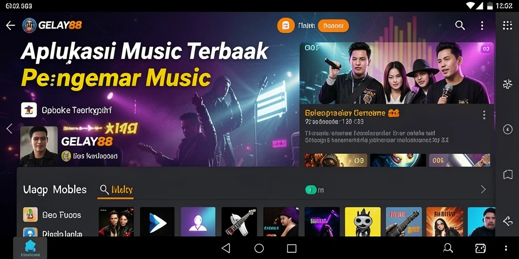Tampilan gameplay GELAY88 dengan berbagai fitur musik interaktif.