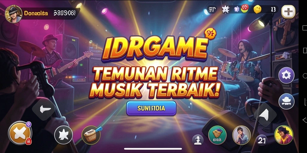 Gameplay <strong>IDRGAME</strong> yang menyenangkan dengan pilihan lagu menarik.