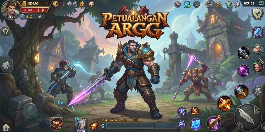 Tampilan menarik dari gameplay ARPG IND666 yang mendebarkan.