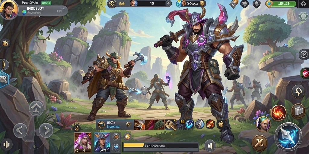 Tampilan gameplay mendebarkan di dunia ARPG INDSLOT.