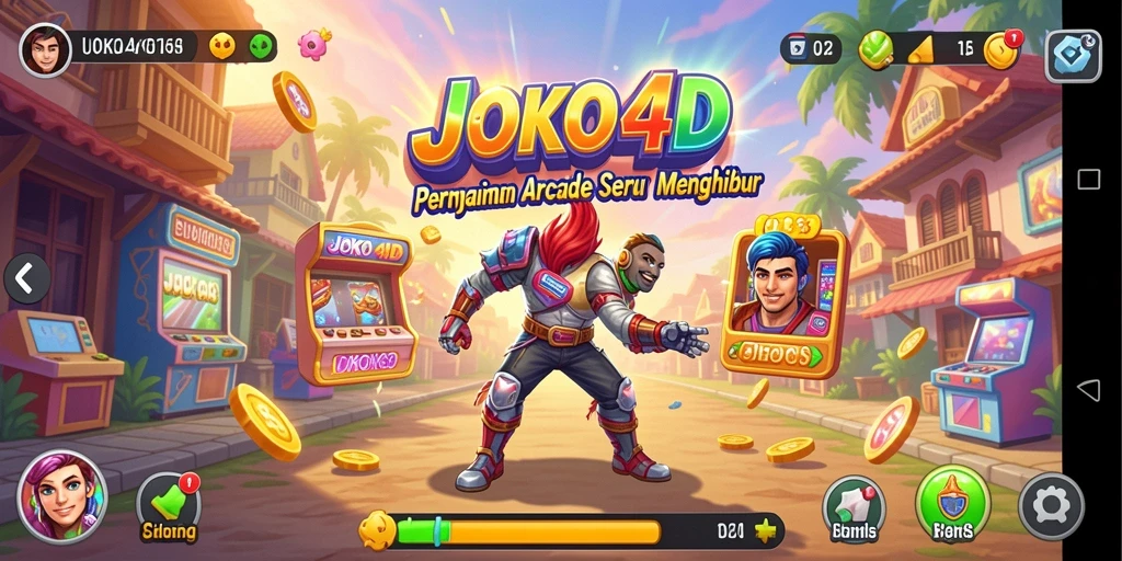 Tampilan gameplay seru JOKO4D yang penuh warna.