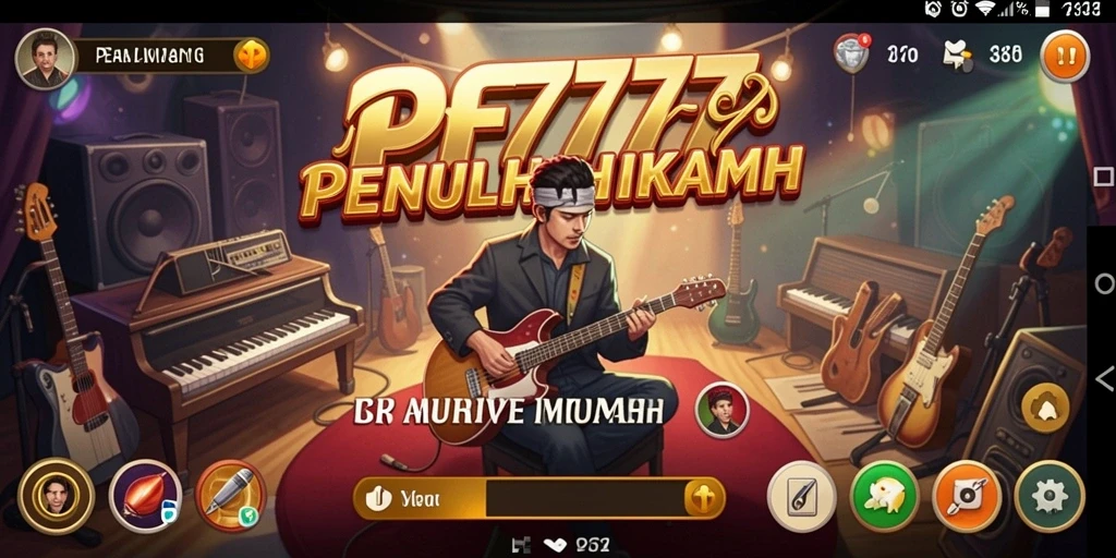 Screenshot gameplay PF777 menampilkan keseruan bermain musik.