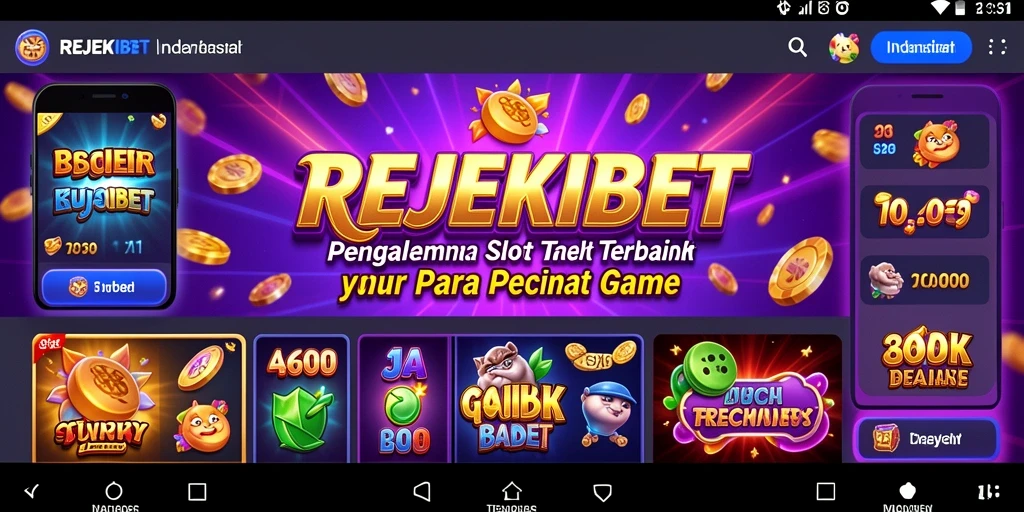 Tampilan gameplay seru di REJEKIBET dengan animasi slot yang menarik.