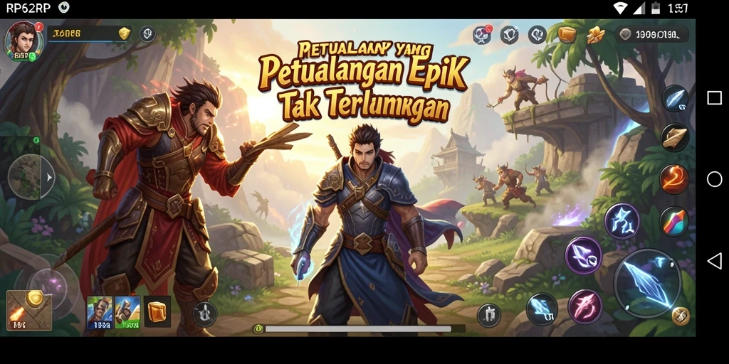 Gameplay RP62RP yang menakjubkan dalam dunia petualangan.