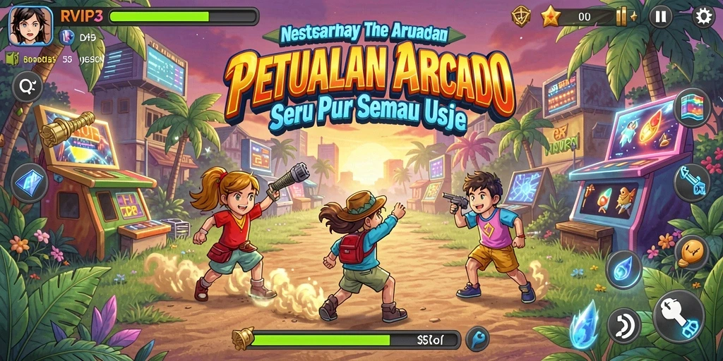 Tampilan gameplay seru dari RVIP3 dengan aksi yang cepat.
