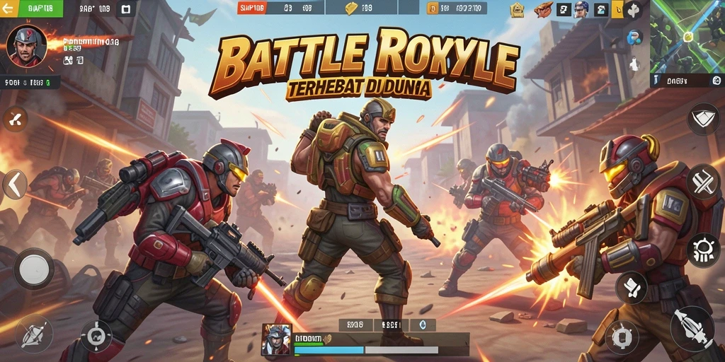 Tampilan gameplay SIAP108 yang menegangkan dan mendebarkan di arena Battle Royale.