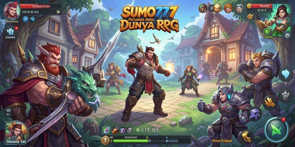 Tangkapan layar permainan <strong>SUMO777</strong> yang menunjukkan aksi seru dalam petualangan RPG.