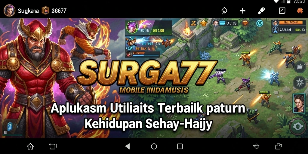 Tampilan antarmuka SURGA77 yang modern dan fungsional.