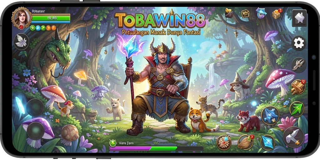 Tampilan gameplay menakjubkan dalam petualangan TOBAWIN88.