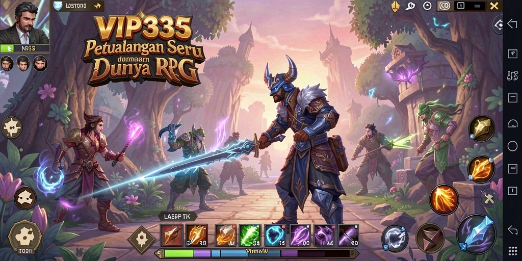Screenshot VIP333 menampilkan pertarungan seru dalam dunia RPG yang penuh warna.
