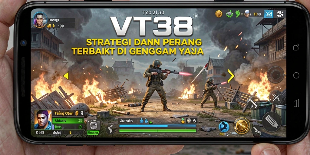 Tangkapan layar VT38 menampilkan pertempuran strategi yang epik dan mendebarkan.