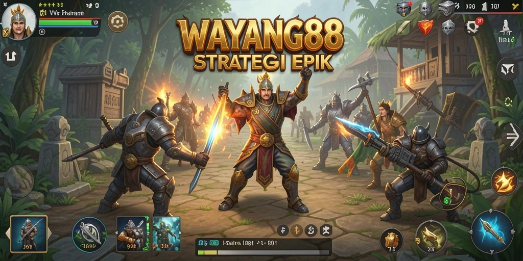 Tampilan gameplay strategis yang mengasyikkan di WAYANG88.