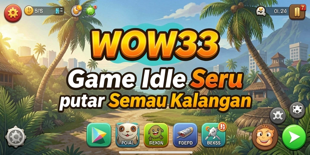 Tangkapan layar WOW33 menunjukkan gameplay santai dan menyenangkan.