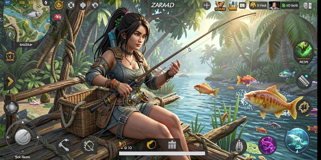 Tangkapan ikan besar dalam gameplay ZARA4D yang seru.