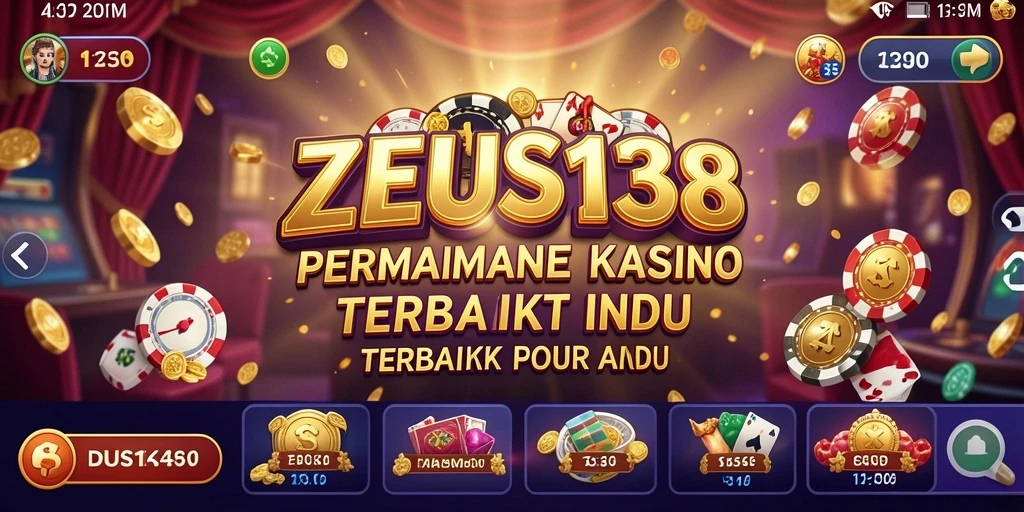 Screenshot ZEUS138 menampilkan antarmuka permainan kasino yang menarik.